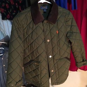 Olive green Boys POLO Jacket